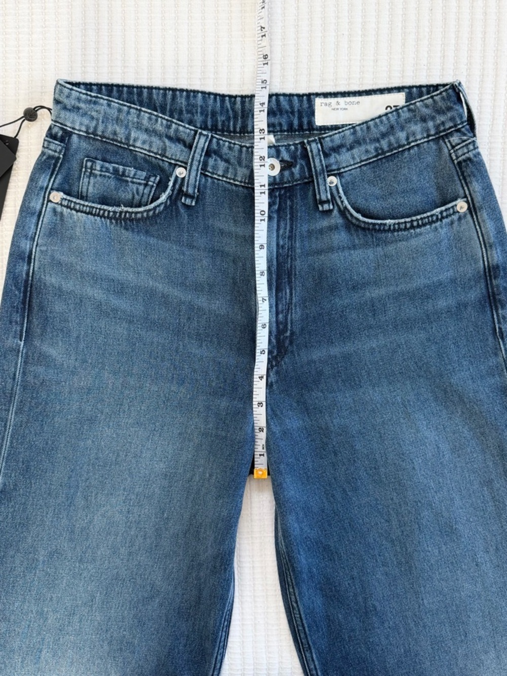 rag & bone Logan Mid Rise Wide Leg Jeans in Charlock NWT - Picture 11 of 12